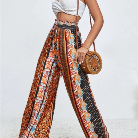 Pants - Boho wide leg pants